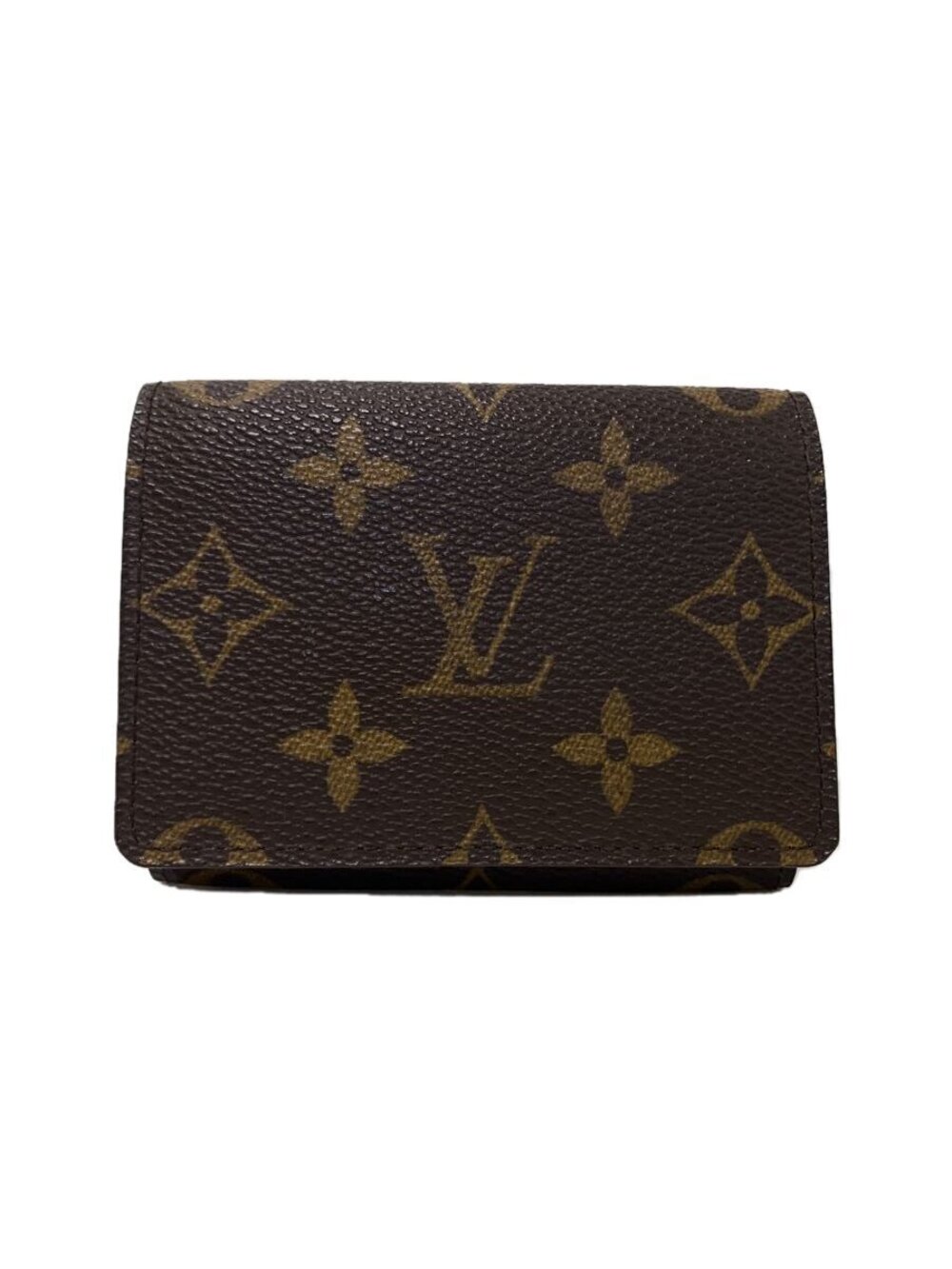 LOUIS VUITTON Envelope Wallet Carte de Visite Monogram Canvas Brown All over